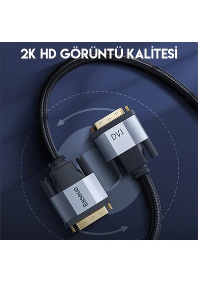 Baseus Enjoyment Series Dvı To Dvı Hdtv Projector Kablo 3 Metre- 5775 Siyah
