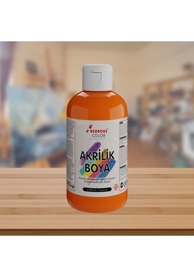 Turuncu Akrilik Boya 250gr 0,15 L