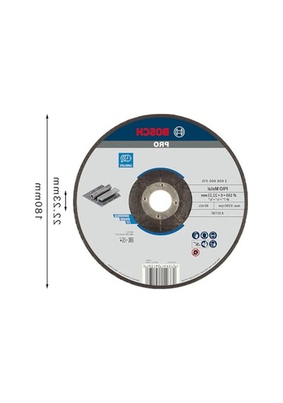 Bombeli Metal Kesme Diski, 230 Mm, Gri Renk, Çok Amaçlı