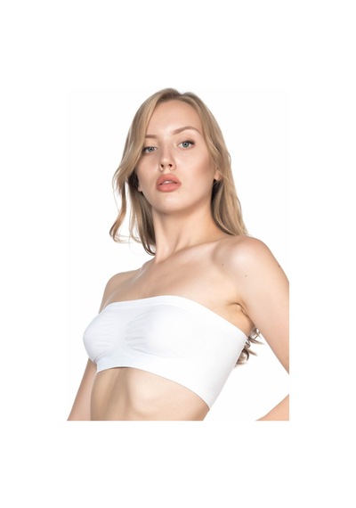 Moon Wear Beyaz Mı Emay 4002 Soft Straplez Büstiyer Beyaz