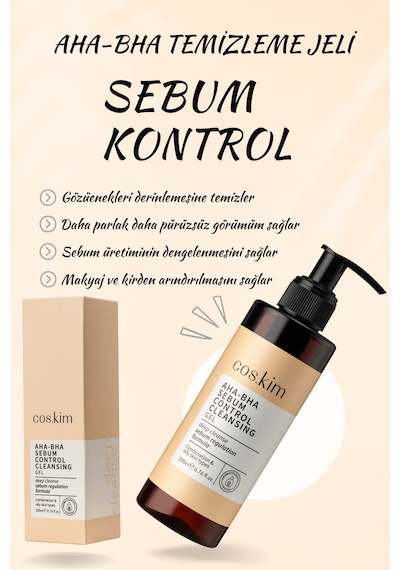 Aha & Bha Içeren Sebum Dengeleyici Gözenek Arındırıcı Temizleme Jeli 200 Ml Karma - Yağlı Ciltler