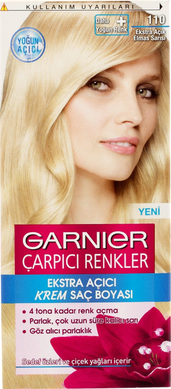 Garnier Çarpıcı Renkler No:110 Ekstra Açık Elmas Sarı Colour Natural Boya