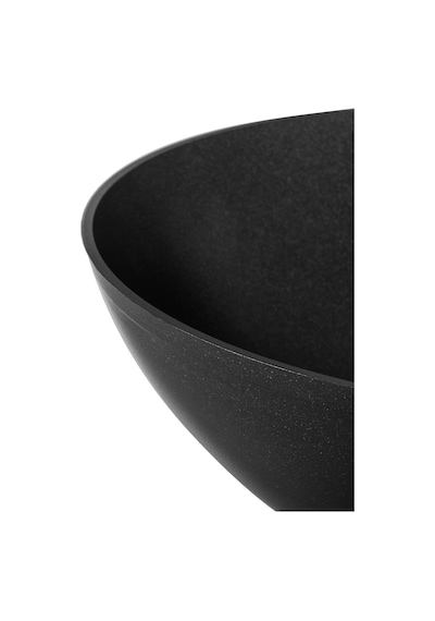 Madame Coco Titanium Professional Wok Tava - Siyah - 28 Cm Siyah