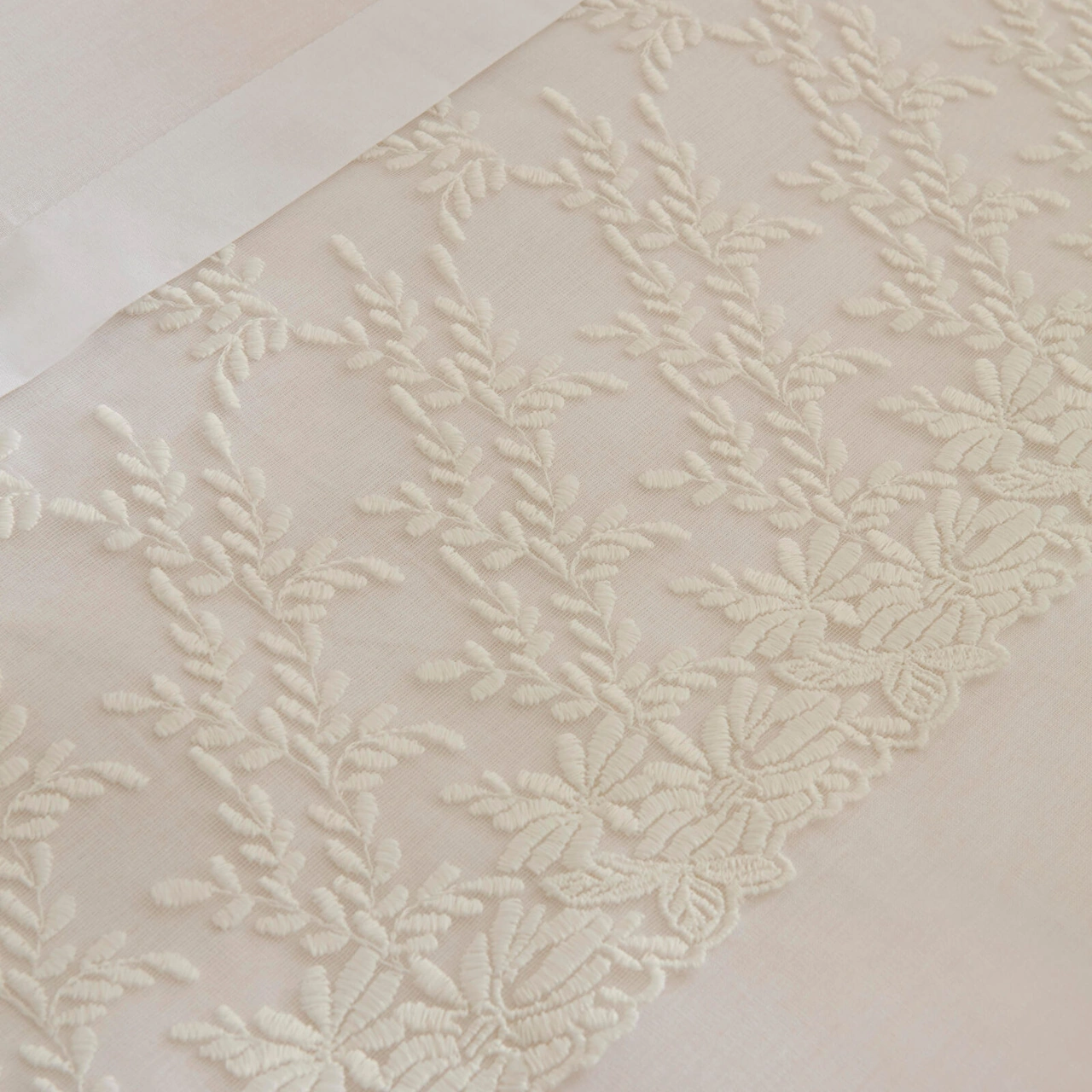 Karaca Home Elaria Dantelli Çift Kişilik Nevresim Takımı Beyaz Beyaz