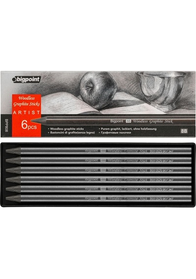 Bigpoint Grafit Kurşun Kalem 8b X 6 Adet