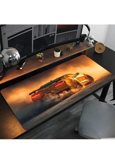 Camaro Baskılı 90x40 Kaymaz Taban Mousepad 90x40cm