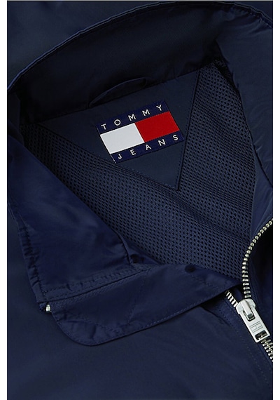 Tommy Jeans Logolu Regular Fit Dik Yaka Ceket Erkek Mont Dm0dm23218 C1g Lacivert