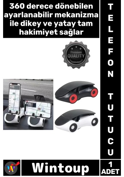 Telefontutucu Navigasyon Standı Akıllı Tutacak Araba Tasarımlı Araç İçi 360 Derece Telefon Tutucu