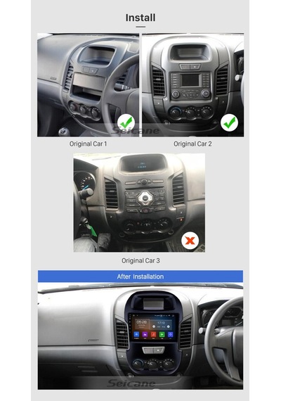 Ranger 2012-2015uyumlu Multi Medya Navi Gasyon Usb Kamera Carplayer 6 Ram
