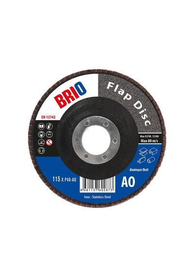 Brio Flap Disk 115xp40 Ao 5'li