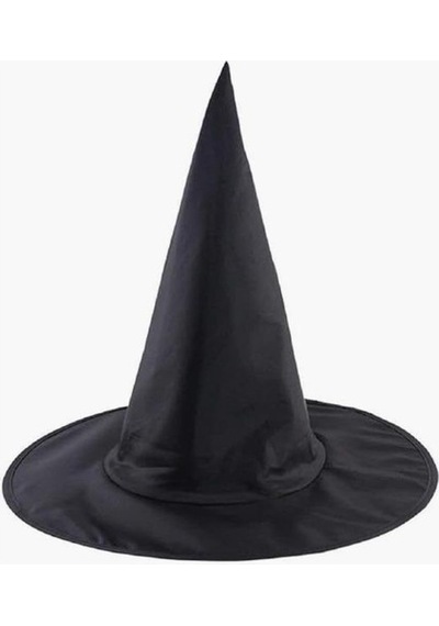Halloween Cadı Şapkası Yetişkin Siyah Ast6746