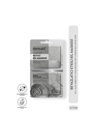 Dermokil Beyazlatıcı Etkili Kil Maskesi 2x 7.5 Ml