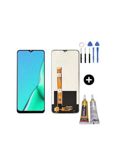 Realme 5s Uyumlu Hk Lcd Ekran Dokunmatik + Montaj Seti