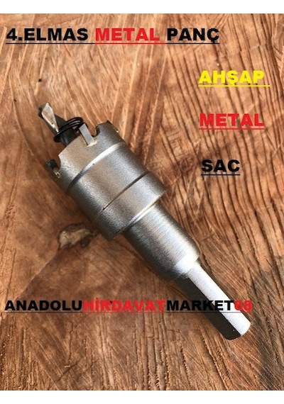 4elmas 16mm Panç Sac Metal Delici Ahşap Delici Çelik Panç Adaptör