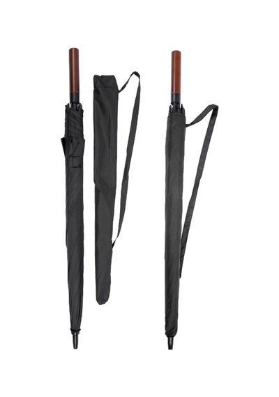 Marlux 8 Fiber Telli Rüzgara Dayanıklı Otomatik Özel Tasarım Protokol Şemsiye Siyah Mar-10135 709893 Siyah