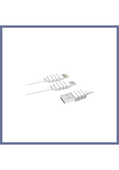 Bezos Konfulon S56 2in1 Lightning-micro Usb Kablo 1.2m 2.1a Dlra Standart