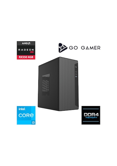 Go Gamer E42 i3-10100F 16 GB 512 GB SSD RX550 4 GB Free Dos Oem Paket Masaüstü Oyuncu Bilgisayarı