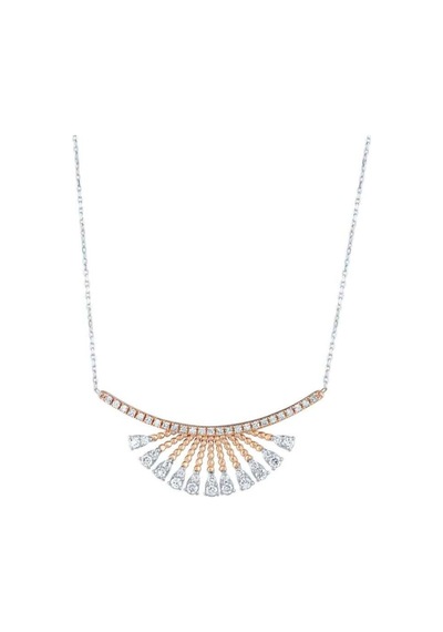 0.56 Karat Pırlanta Trend Kolye T13569 Beyaz