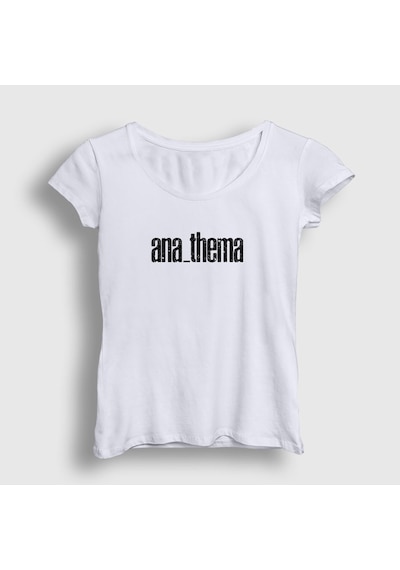 Presmono Kadın New Anathema T-shirt Beyaz