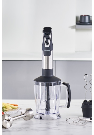 Homend Handmaid 1966h Inox Xlarge Hazneli, Çift Bıçaklı Blender Set