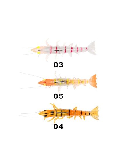 Ryuji Real Shrimp 7.6cm 12gr Silikon Yem