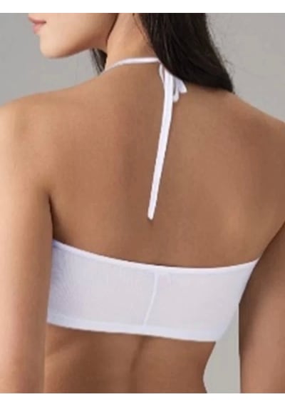 Saklımoda Kadın Beyaz Likralı Mikromodal Yarım Atlet 9132 Beyaz