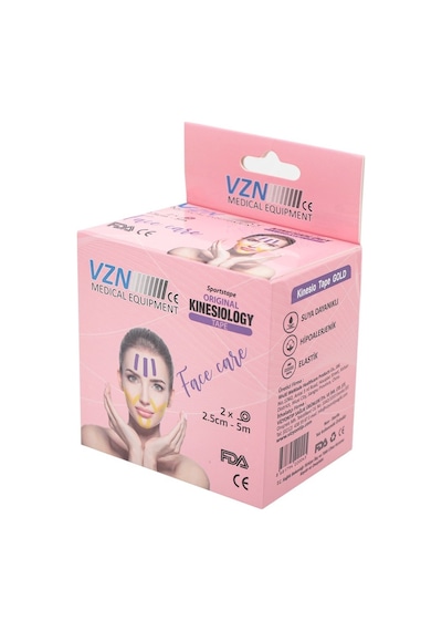 Vzn Yüz Için Therapy Cotton Kinesio  Bandı 2.5 CM x 5 M