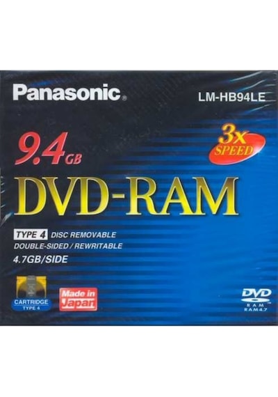 Panasonic 3X 9.4Gb Removable Cartridge Dvd-Ram