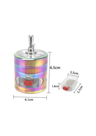 Müstesna Çelik Tutun Öğütücü Grinder Değirmenli Kapak 4 Katmanlı Hazneli