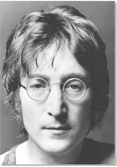 Cakasepetim John Lennon Gözlüklü Ahşap Mdf Tablo