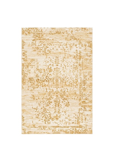 Kartela Halı Siro Halı Kaymaz Taban Makinede Yıkanabilir Halı Hardal Sarısı - 80 X 120 Cm