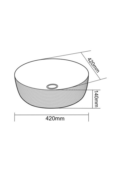 E-5004g Tezgah Üstü Porselen Lavabo Renkli