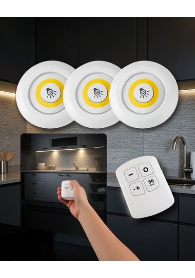 Uzaktan Kumandalı 3 Lü Spot Led Işık Uuczzz3lüspotledışıkkkkkk1 Çok Renkli
