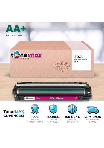 Hp 307a Ce743a Kırmızı Uyumlu Toner Aa Plus / Color Laserjet Cp5225 / Cp5225n / Cp5225dn