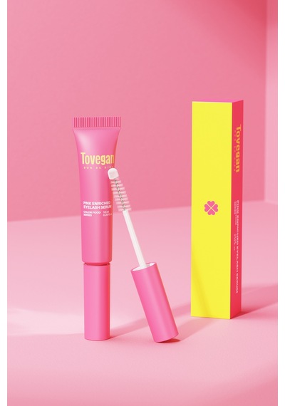 Tovegan Colorfood Series Pink Enriched Eyelash Serum 10ml