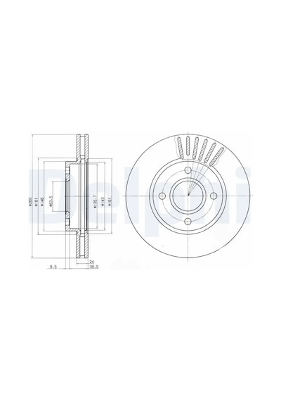 Ford Mondeo 2 Fren Diski On 1997-2000 Delphı Bg2699 2adettir