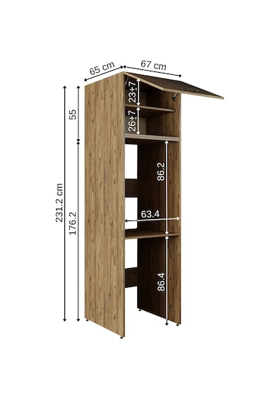 Banyo Dolabı 231,2 X 67 Cm Çamaşır Ve Kurutma Makinesi Dolabı Atl Atlantik Çam Banyo Dolabı 231,2 X 67 Cm Çamaşır Ve Kurutma Makinesi Dolabı Atl Atlantik Çam
