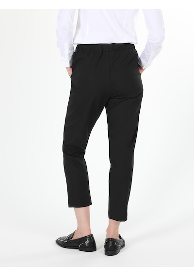 Colin's Düşük Bel Normal Kesim Düz Paça Siyah Kadın Pantolon CL1055028_Q1.V2_BLK Siyah
