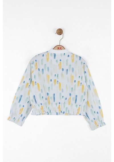 Nk Kids 38543 Kız Çocuk Ekru-mavi Sharp Ceket Ekru - Mavi