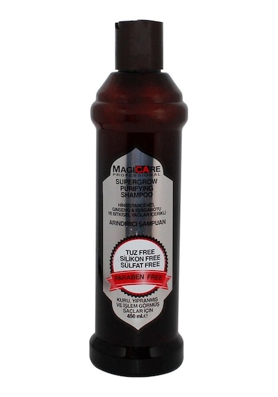Magicare Supergrow Purifying Kuru Yıpranmış ve İşlem Görmüş Saçlar için Şampuan 450 ML