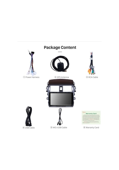 Toyota Corolla 2007-2012 Multimedya Navigasyon Usb Kamera Carplayer 4 Ram Uyumlu