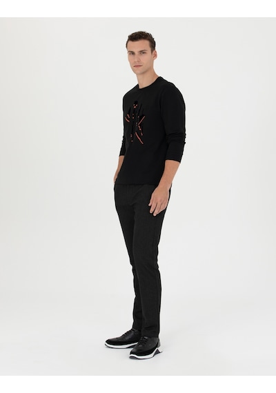 Pierre Cardin Erkek Siyah Kanvas / Chino Pantolon 50278461-vr046 Siyah