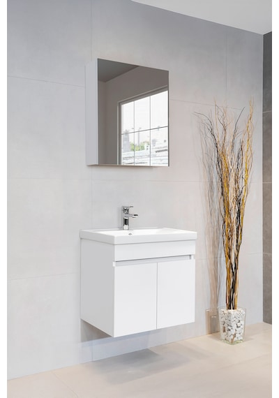 Star Banyo Dolabı Seti 60 Cm Parlak Beyaz Aynalı Lavabolu Mdf Parlak Beyaz Star Banyo Dolabı Seti 60 Cm Parlak Beyaz Aynalı Lavabolu Mdf Parlak Beyaz