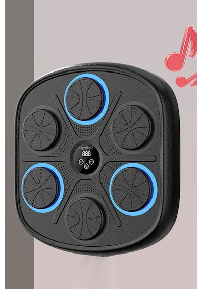 Bluetooth Hoparlör Boks Eğitim Makinesi Rgb Müzikli Genç Yetişkin Boks Egzersizi Eldiven