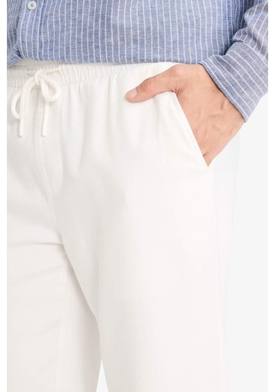 Defacto Yumuşak Dokulu Jogger Pantolon B4091ax26spwt33 Beyaz-wt33