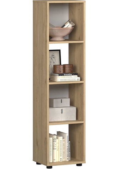 Cubic Kitaplık Florida Meşe 36x140,5x30 Cm Kahverengi