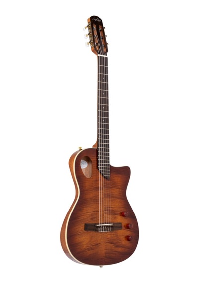 Angel Lopez Sherry Ce Tb Hibrit Elektro Klasik Gitar Tobacco Sunburst