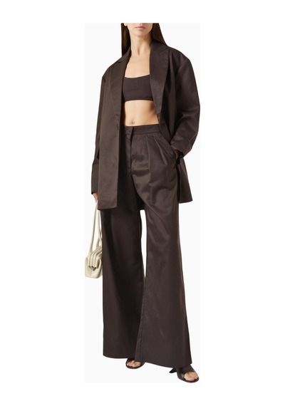 Represent Crimp Single - Breasted Blazer, Lüks Tek Düğmeli Klasik Ceket Kahverengi