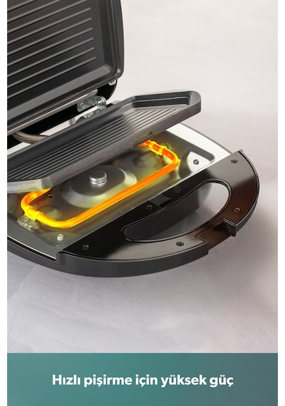 Homend Toastbuster 1325H Çıkarılabilir Waffle Plakalı Tost Makinesi