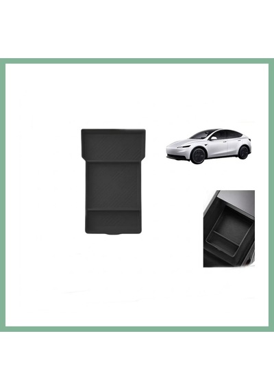 Bşkvirgo Tesla Model Y Juniper 2025+ Uyumlu Orta Konsol Düzenleyici Raf Saklama Kutusu Siyah Bsk2026